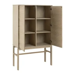 CASA Living Linley Skab H 150 x B 40 x L 90,8 cm - Egetræsfinér - Natur