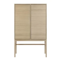 CASA Living Linley Skab H 150 x B 40 x L 90,8 cm - Egetræsfinér - Natur
