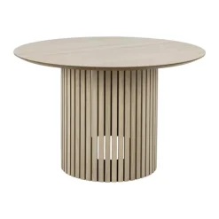 CASA Living Linley Spisebord Ø 120 x H 75 cm - Egetræsfinér - Natur