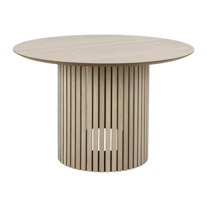 CASA Living Linley Spisebord Ø 120 x H 75 cm - Egetræsfinér - Natur