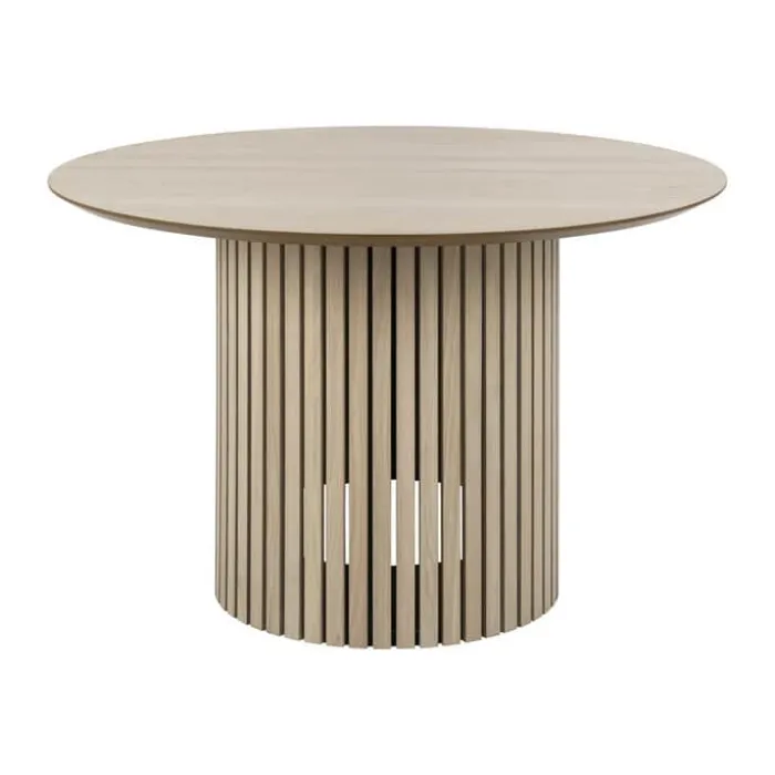CASA Living Linley Spisebord Ø 120 x H 75 cm - Egetræsfinér - Natur
