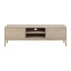 CASA Living Linley TV bord H 50 x B 160 x L 40 cm - Egefiner - Hvidpigmenteret