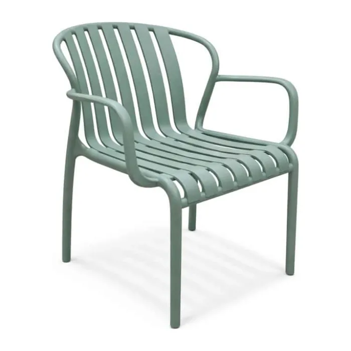 CASA Living Loungestol H 75 x B 67 x L 69 cm - Plastik - Grøn