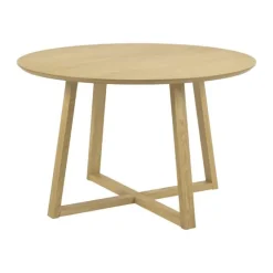 CASA Living Malika Spisebord Ø 120 x H 75 cm - Egetræsfinér - Natur