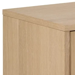CASA Living Marte TV-bord H 55 x B 160 x L 40 cm - Egetræ/finér - Hvid