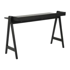 CASA Living Miso Skrivebord H 80 x B 126,6 x D 51,6 cm - Gummitræ - Sort
