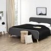 CASA Living Mitra Natbord H 61,5 x B 40 x D 30 cm - Egetræ/mdf - Hvid/natur