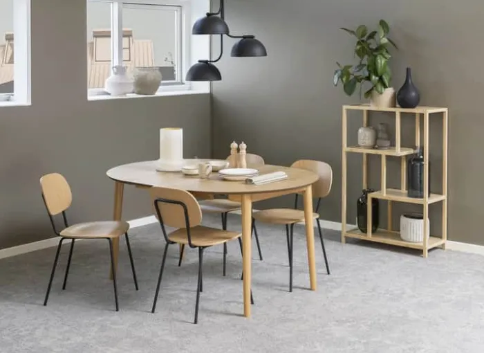 CASA Living Montreux Spisebord H 115 x B 75 x L 154 cm - Finer/gummitræ - Natur
