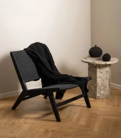 CASA Living Naxos Hjørnebord Ø 50 x H 50 cm - Marmor - Beige