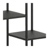 CASA Living Newcastle Reol H 165 x B 79,5 x D 30 cm - Metal - Sort
