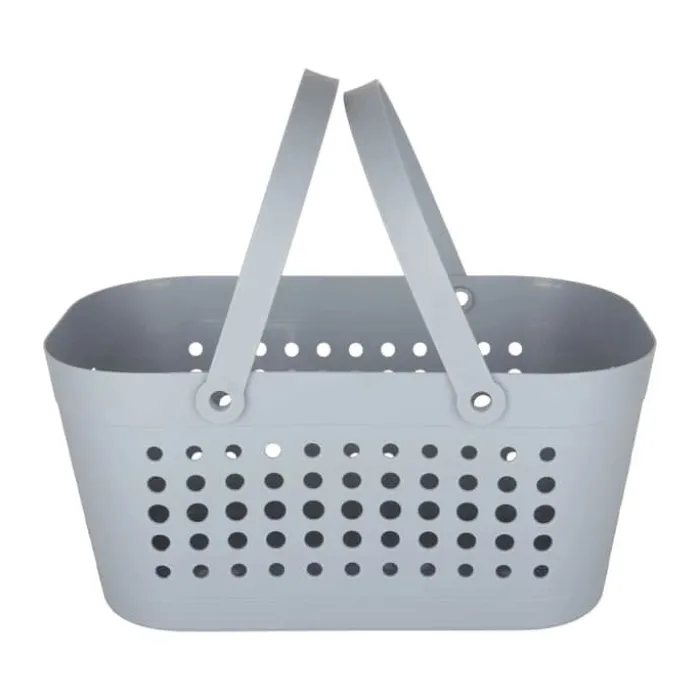 CASA Living Opbevaringskurv B 42 x L 26,5 cm - Plastik - Lyseblå