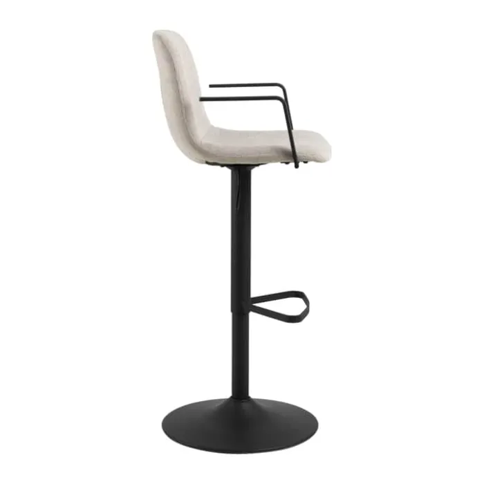 CASA Living Pablo Barstol - 2 stk H 114 x B 50 x D 53 cm - Caso-stof/stål - Beige