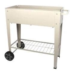 CASA Living Plantekasse H 80 cm - Metal/plastik - Varm grå