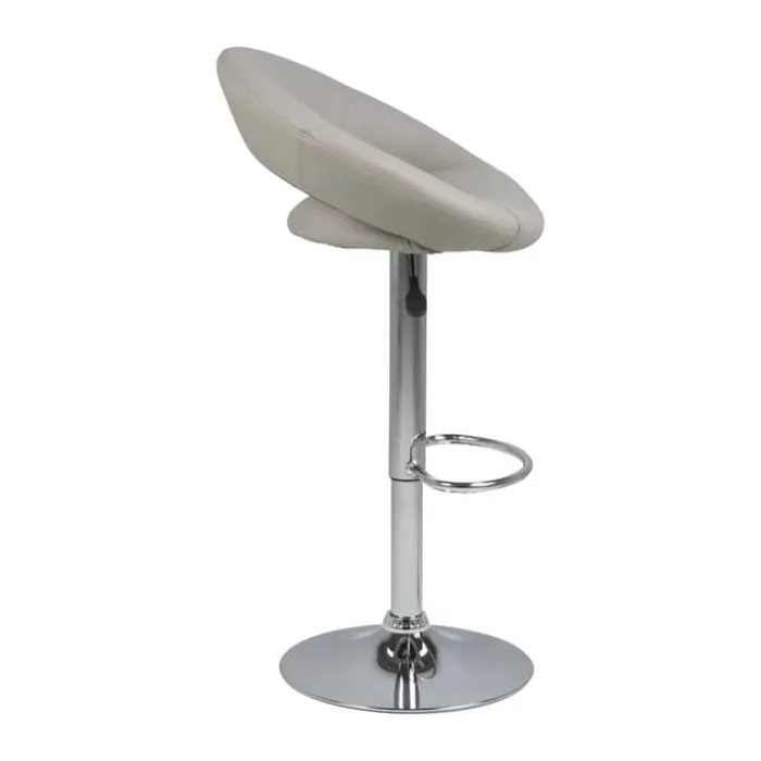 CASA Living Plump Barstol H 100 x B 56 x D 50 cm - Stål/krom - Beige