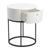 CASA Living Polo Natbord Ø 40 x H 51 cm - Mdf/metal - Hvid/sort
