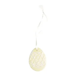 CASA Living Påskeæg H 6 cm - Porcelæn - Gul