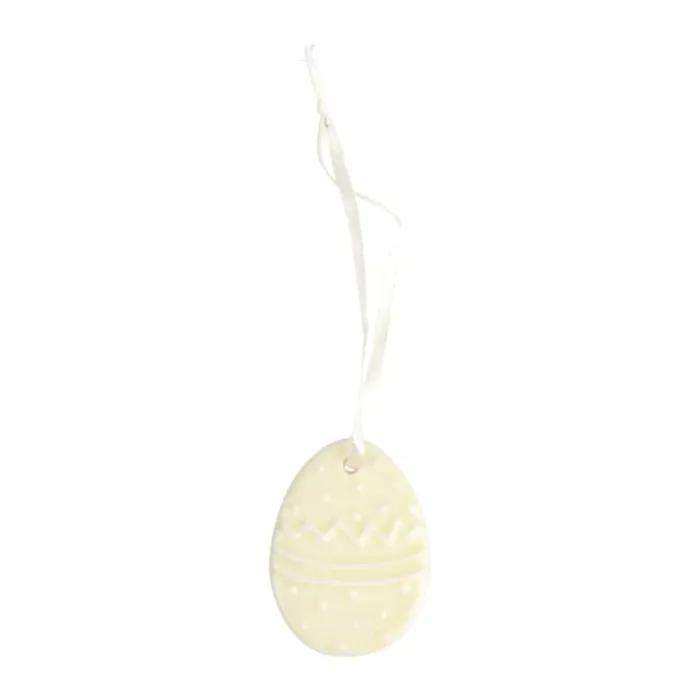CASA Living Påskeæg H 6 cm - Porcelæn - Gul