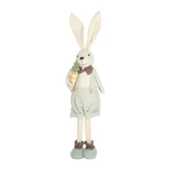 CASA Living Påskehare - Dreng H 50 cm - Polyester - Beige/grøn