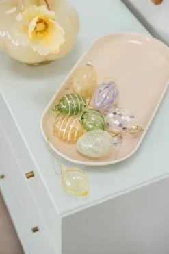 CASA Living Påskeophæng H 7 cm - Glas - Lysegrøn