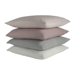 CASA Living Pude B 50 x L 50 cm - Hør/bomuld - Steel gray