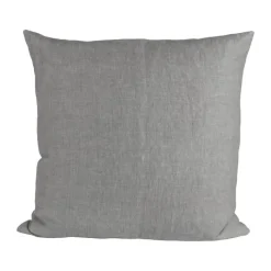 CASA Living Pude B 50 x L 50 cm - Hør/bomuld - Steel gray