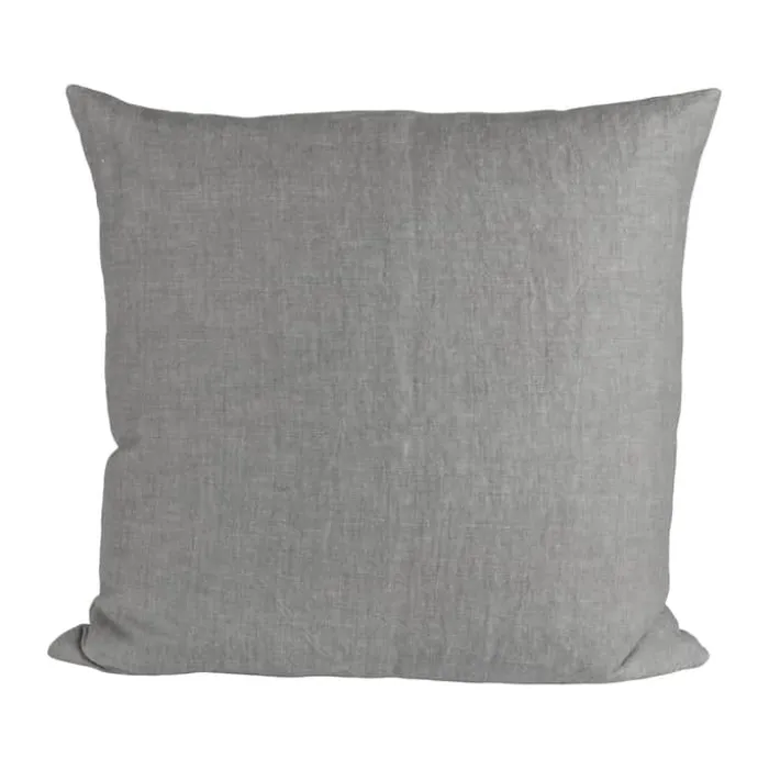 CASA Living Pude B 50 x L 50 cm - Hør/bomuld - Steel gray