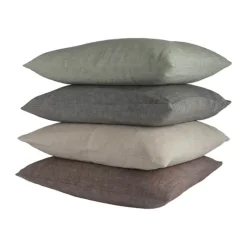 CASA Living Pude B 50 x L 50 cm - Hør/bomuld - Climbing ivy