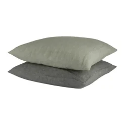 CASA Living Pude B 50 x L 50 cm - Hør/bomuld - Climbing ivy