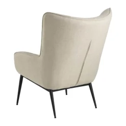 CASA Living Redding Hvilestol H 99 x B 76,5 x D 91 cm - Basel stof/stål - Beige