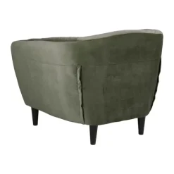CASA Living Ria Lænestol H 78 x B 97 x D 84 cm - Velour - Grøn