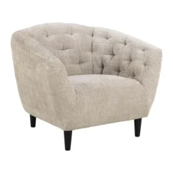 CASA Living Ria Lænestol H 78 x B 97 x D 84 cm - Juto stof - Beige