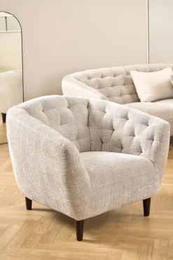 CASA Living Ria Lænestol H 78 x B 97 x D 84 cm - Juto stof - Beige