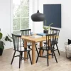 CASA Living Riano Spisebordsstol - 2 stk H 86 x B 50,5 x D 49,5 cm - Birketræ - Sort