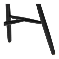 CASA Living Riano Spisebordsstol - 2 stk H 86 x B 50,5 x D 49,5 cm - Birketræ - Sort