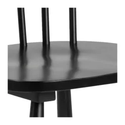 CASA Living Riano Spisebordsstol - 2 stk H 86 x B 50,5 x D 49,5 cm - Birketræ - Sort
