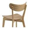 CASA Living Roxby Spisebordsstol - 2 stk. H 79,5 x B 45 x D 55 cm - Gummitræ - Natur