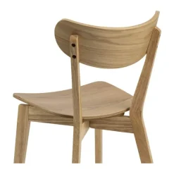 CASA Living Roxby Spisebordsstol - 2 stk. H 79,5 x B 45 x D 55 cm - Gummitræ - Natur