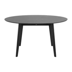 CASA Living Roxby Spisebord Ø 140 x H 76 cm - Gummitræ - Sort