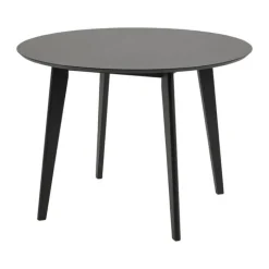 CASA Living Roxby Spisebord Ø 105 x H 76 cm - Gummitræ - Sort