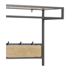 CASA Living SeafordGarderobestativ H 185 x B 40 x L 77 cm - Stål - Sort