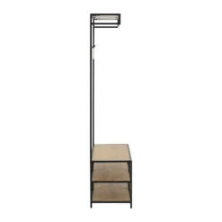 CASA Living SeafordGarderobestativ H 185 x B 40 x L 77 cm - Stål - Sort