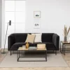 CASA Living Seaford Indskudsbord H 45 x B 50 x L 50 cm - Egetræ/stål - Vild eg