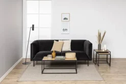 CASA Living Seaford Indskudsbord H 45 x B 50 x L 50 cm - Egetræ/stål - Vild eg