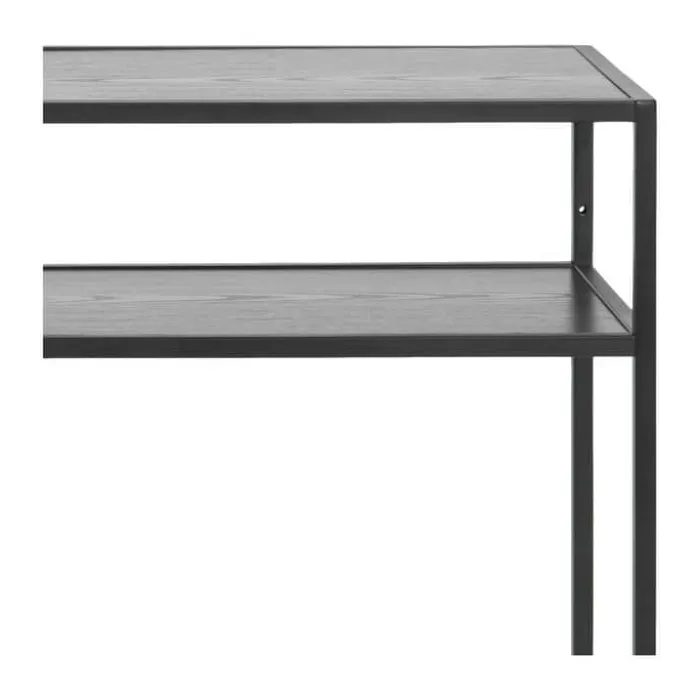 CASA Living Seaford Konsolbord H 79 x B 120 x D 35 cm - Melamin/metal - Sort