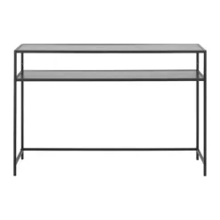 CASA Living Seaford Konsolbord H 79 x B 120 x D 35 cm - Melamin/metal - Sort