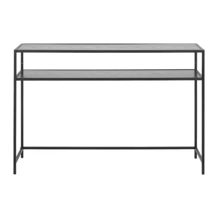 CASA Living Seaford Konsolbord H 79 x B 120 x D 35 cm - Melamin/metal - Sort