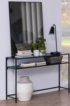 CASA Living Seaford Konsolbord H 79 x B 120 x D 35 cm - Melamin/metal - Sort