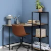 CASA Living Seaford Reol H 119,5 x B 35 x D 37 cm - Metal/papir - Klar/sort