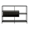 CASA Living Seaford Reol H 78 x B 114 x D 35 cm - Melamin/stål - Sort