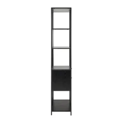 CASA Living Seaford Reol H 185 x B 77 x D 35 cm - Melamin - Sort